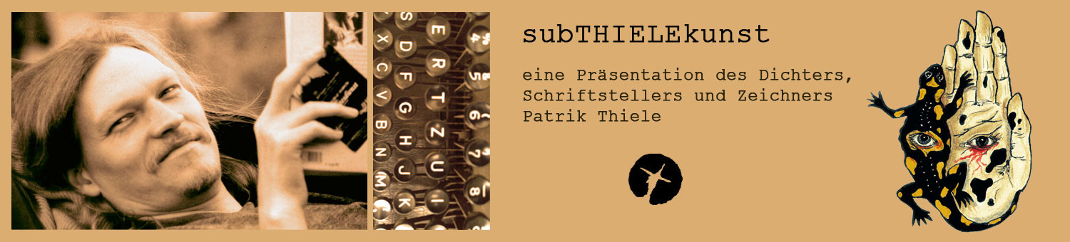 Präsentation des Leipziger Schriftstellers, Dichters und Zeichners Patrik Thiele